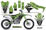 Dirt Bike Decal Graphic Kit Sticker Wrap For Kawasaki KXF450 2016-2018 REAPER GREEN
