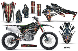 Dirt Bike Decal Graphic Kit Sticker Wrap For Kawasaki KXF450 2016-2018 WW2 BOMBER-atv motorcycle utv parts accessories gear helmets jackets gloves pantsAll Terrain Depot