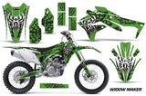 Dirt Bike Decal Graphic Kit Sticker Wrap For Kawasaki KXF450 2016-2018 WIDOW BLACK GREEN