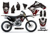 Dirt Bike Graphics Kit Decal Sticker Wrap For Kawasaki KX250F 2009-2012 BONES BLACK