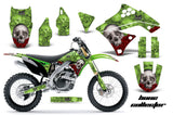 Dirt Bike Graphics Kit Decal Sticker Wrap For Kawasaki KX250F 2009-2012 BONES GREEN
