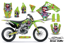 Dirt Bike Graphics Kit Decal Sticker Wrap For Kawasaki KX250F 2009-2012 EDHLK GREEN-atv motorcycle utv parts accessories gear helmets jackets gloves pantsAll Terrain Depot