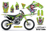 Dirt Bike Graphics Kit Decal Sticker Wrap For Kawasaki KX250F 2009-2012 EDHLK GREEN