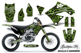 Dirt Bike Graphics Kit Decal Sticker Wrap For Kawasaki KX250F 2009-2012 HISH GREEN