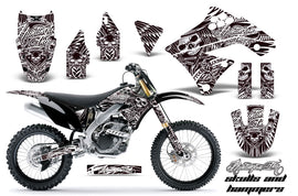 Dirt Bike Graphics Kit Decal Sticker Wrap For Kawasaki KX250F 2009-2012 HISH WHITE-atv motorcycle utv parts accessories gear helmets jackets gloves pantsAll Terrain Depot