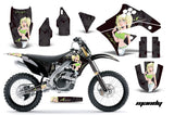 Dirt Bike Graphics Kit Decal Sticker Wrap For Kawasaki KX250F 2009-2012 MANDY GREEN BLACK
