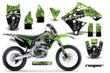 Dirt Bike Graphics Kit Decal Sticker Wrap For Kawasaki KX250F 2009-2012 REAPER GREEN