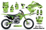 Dirt Bike Graphics Kit Decal Sticker Wrap For Kawasaki KX250F 2009-2012 SSSH BLACK GREEN