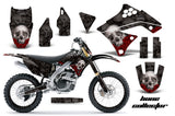 Graphics Kit Decal Sticker Wrap + # Plates For Kawasaki KX250F 2009-2012 BONES BLACK
