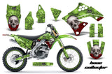 Graphics Kit Decal Sticker Wrap + # Plates For Kawasaki KX250F 2009-2012 BONES GREEN