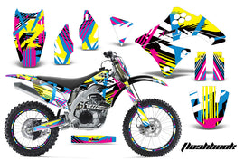Graphics Kit Decal Sticker Wrap + # Plates For Kawasaki KX250F 2009-2012 FLASHBACK-atv motorcycle utv parts accessories gear helmets jackets gloves pantsAll Terrain Depot