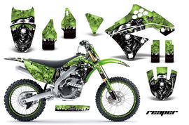 Graphics Kit Decal Sticker Wrap + # Plates For Kawasaki KX250F 2009-2012 REAPER GREEN-atv motorcycle utv parts accessories gear helmets jackets gloves pantsAll Terrain Depot