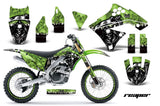 Graphics Kit Decal Sticker Wrap + # Plates For Kawasaki KX250F 2009-2012 REAPER GREEN