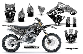 Graphics Kit Decal Sticker Wrap + # Plates For Kawasaki KX250F 2009-2012 REAPER SILVER-atv motorcycle utv parts accessories gear helmets jackets gloves pantsAll Terrain Depot