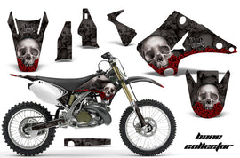 Dirt Bike Decal Graphics Kit Wrap For Kawasaki KX125 KX250 2003-2016 BONES BLACK-atv motorcycle utv parts accessories gear helmets jackets gloves pantsAll Terrain Depot
