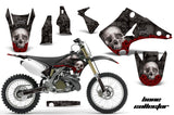 Dirt Bike Decal Graphics Kit Wrap For Kawasaki KX125 KX250 2003-2016 BONES BLACK