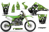 Dirt Bike Decal Graphics Kit Wrap For Kawasaki KX125 KX250 2003-2016 REAPER GREEN