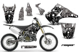 Dirt Bike Decal Graphics Kit Wrap For Kawasaki KX125 KX250 2003-2016 REAPER GREY