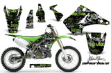 Dirt Bike Decal Graphics Kit Wrap For Kawasaki KX125 KX250 2003-2016 SSSH GREEN BLACK