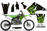 Dirt Bike Decal Graphics Kit Wrap For Kawasaki KX125 KX250 2003-2016 RELOADED GREEN BLACK