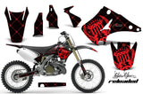 Dirt Bike Decal Graphics Kit Wrap For Kawasaki KX125 KX250 2003-2016 RELOADED RED BLACK