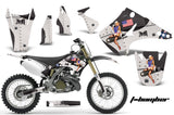Dirt Bike Decal Graphics Kit Wrap For Kawasaki KX125 KX250 2003-2016 TBOMBER BLACK