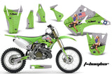 Dirt Bike Decal Graphics Kit Wrap For Kawasaki KX125 KX250 2003-2016 TBOMBER GREEN