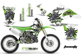 Dirt Bike Decal Graphics Kit Wrap For Kawasaki KX125 KX250 2003-2016 TOXIC GREEN WHITE-atv motorcycle utv parts accessories gear helmets jackets gloves pantsAll Terrain Depot