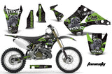 Dirt Bike Decal Graphics Kit Wrap For Kawasaki KX125 KX250 2003-2016 TOXIC GREEN BLACK