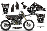 Graphics Kit Decal Sticker Wrap + # Plates For Kawasaki KX125 KX250 2003-2016 REAPER BLACK