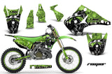 Graphics Kit Decal Sticker Wrap + # Plates For Kawasaki KX125 KX250 2003-2016 REAPER GREEN