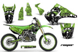 Graphics Kit Decal Sticker Wrap + # Plates For Kawasaki KX125 KX250 2003-2016 REAPER GREEN