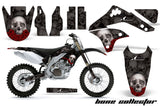 Dirt Bike Decal Graphic Kit Sticker Wrap For Kawasaki KXF450 2006-2008 BONES BLACK
