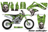 Dirt Bike Decal Graphic Kit Sticker Wrap For Kawasaki KXF450 2006-2008 BONES GREEN