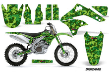 Load image into Gallery viewer, Dirt Bike Decal Graphic Kit Sticker Wrap For Kawasaki KXF450 2006-2008 DIGICAMO GREEN-atv motorcycle utv parts accessories gear helmets jackets gloves pantsAll Terrain Depot