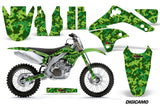 Dirt Bike Decal Graphic Kit Sticker Wrap For Kawasaki KXF450 2006-2008 DIGICAMO GREEN