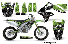 Load image into Gallery viewer, Dirt Bike Decal Graphic Kit Sticker Wrap For Kawasaki KXF450 2006-2008 REAPER GREEN-atv motorcycle utv parts accessories gear helmets jackets gloves pantsAll Terrain Depot