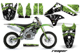 Dirt Bike Decal Graphic Kit Sticker Wrap For Kawasaki KXF450 2006-2008 REAPER GREEN