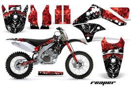 Dirt Bike Decal Graphic Kit Sticker Wrap For Kawasaki KXF450 2006-2008 REAPER RED-atv motorcycle utv parts accessories gear helmets jackets gloves pantsAll Terrain Depot