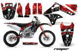 Dirt Bike Decal Graphic Kit Sticker Wrap For Kawasaki KXF450 2006-2008 REAPER RED