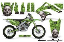 Load image into Gallery viewer, Graphics Kit Decal Sticker Wrap + # Plates For Kawasaki KXF450 2006-2008 BONES GREEN-atv motorcycle utv parts accessories gear helmets jackets gloves pantsAll Terrain Depot