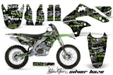 Graphics Kit Decal Sticker Wrap + # Plates For Kawasaki KXF450 2006-2008 SSSH GREEN BLACK