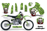 Dirt Bike Graphics Kit Decal Sticker Wrap For Kawasaki KX500 1988-2004 BONES GREEN