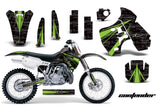 Dirt Bike Graphics Kit Decal Sticker Wrap For Kawasaki KX500 1988-2004 CONTENDER GREEN BLACK