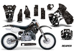 Dirt Bike Graphics Kit Decal Sticker Wrap For Kawasaki KX500 1988-2004 REAPER BLACK