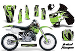 Dirt Bike Graphics Kit Decal Sticker Wrap For Kawasaki KX500 1988-2004 TRIBAL GREEN BLACK