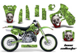 Graphics Kit Decal Sticker Wrap + # Plates For Kawasaki KX500 1988-2004 BONES GREEN