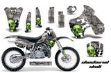 Graphics Kit Decal Sticker Wrap + # Plates For Kawasaki KX500 1988-2004 CHECKERED GREEN