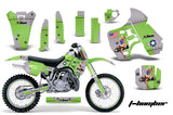Graphics Kit Decal Sticker Wrap + # Plates For Kawasaki KX500 1988-2004 TBOMBER GREEN