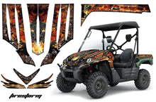 Load image into Gallery viewer, UTV Graphics Kit Decal Sticker Wrap For Kawasaki Teryx 750 2007-2009 FIRESTORM BLACK-atv motorcycle utv parts accessories gear helmets jackets gloves pantsAll Terrain Depot